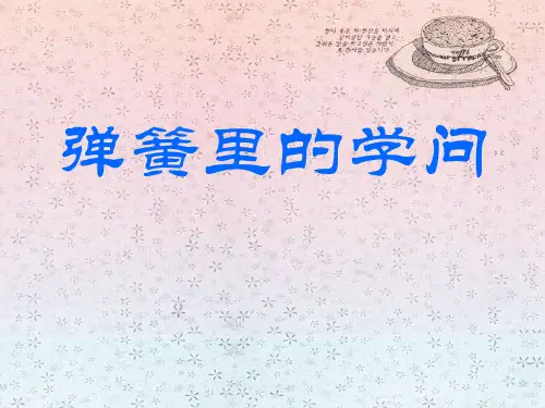 《弹簧里的学问》PPT-完美版