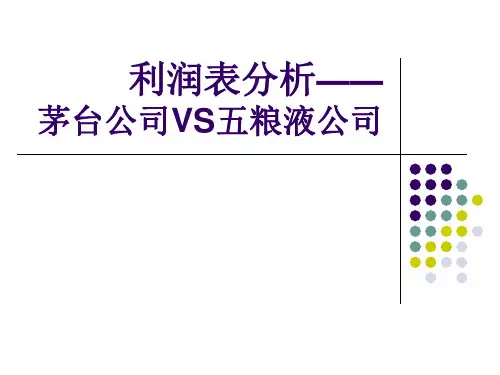 利润表分析(案例)