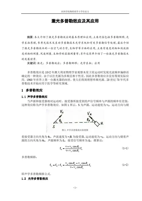 激光多普勒效应及其应用