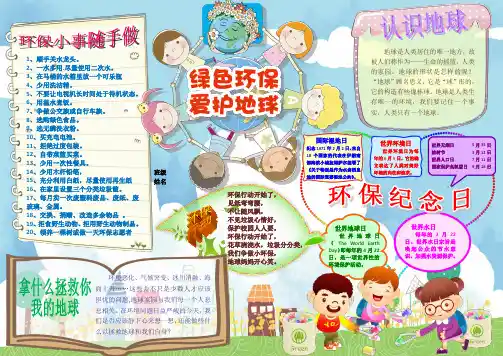 保护地球电子小报精选【可编辑】1