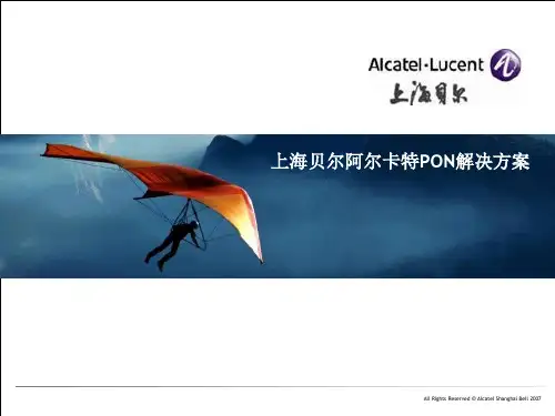 上海贝尔阿尔卡特PON解决方案