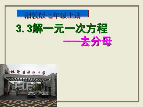 课件《一元一次方程》精美PPT课件_人教版12