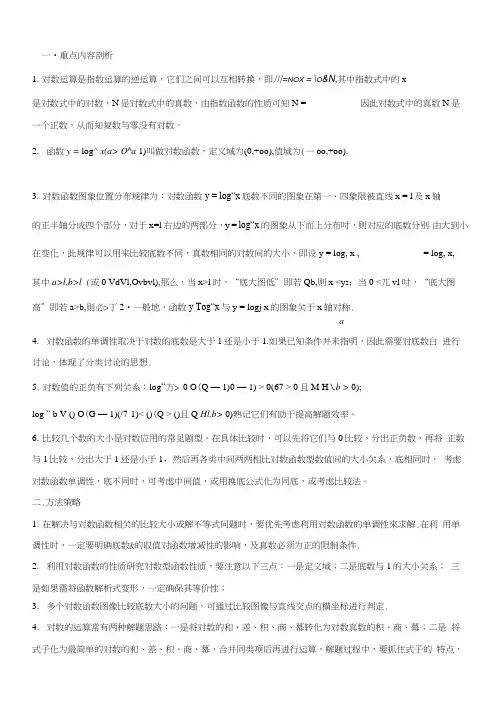 02对数函数-2019年高考数学考点讲解(二).docx