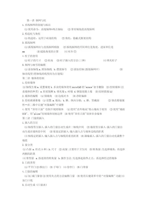 天正绘图技巧03