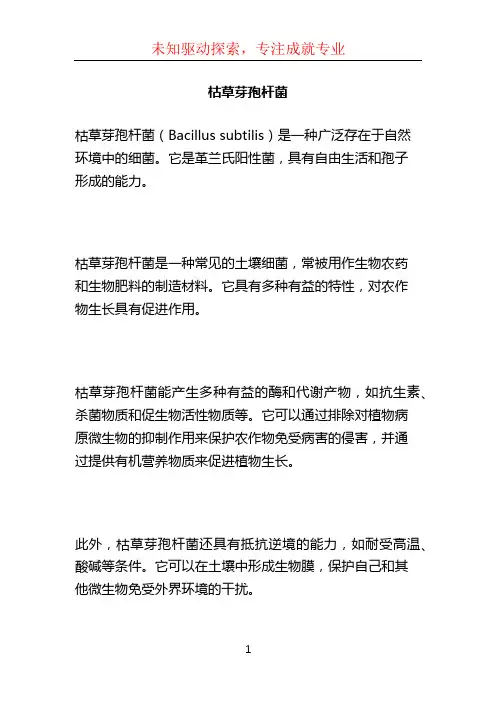 枯草芽孢杆菌 (2)