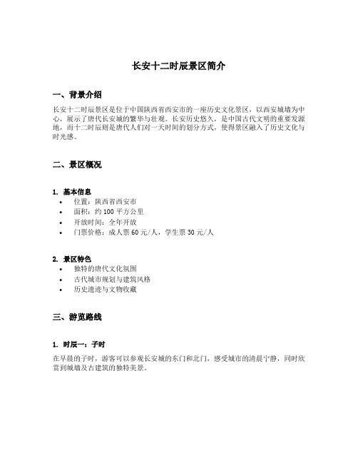 长安十二时辰景区简介