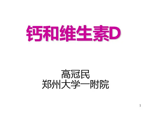 钙和维生素D PPT课件
