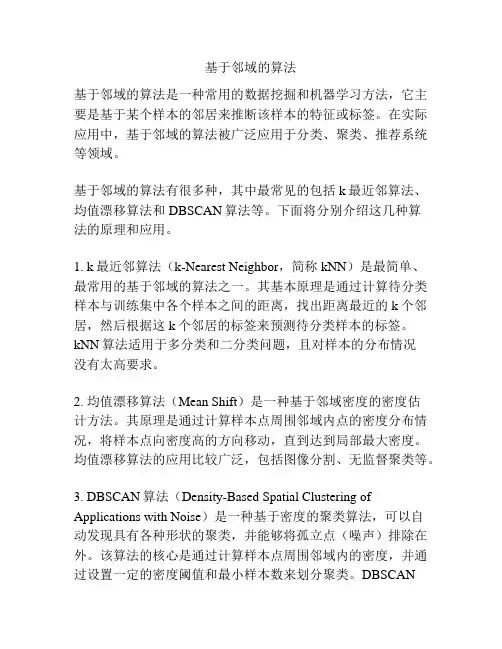 基于邻域的算法