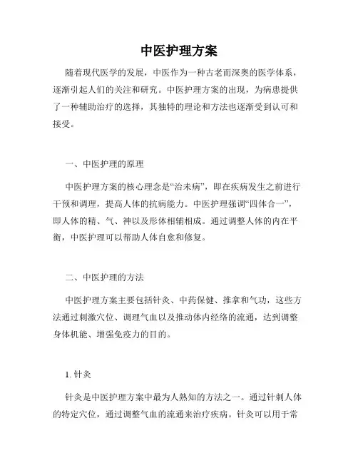中医护理方案