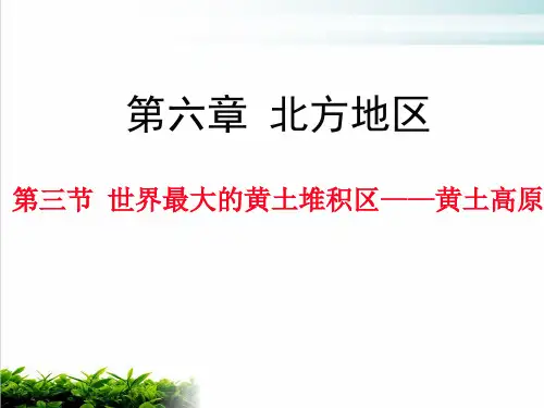人教版地理八下 世界上最大的黄土堆积区——黄土高原 授课课件(共23张PPT)