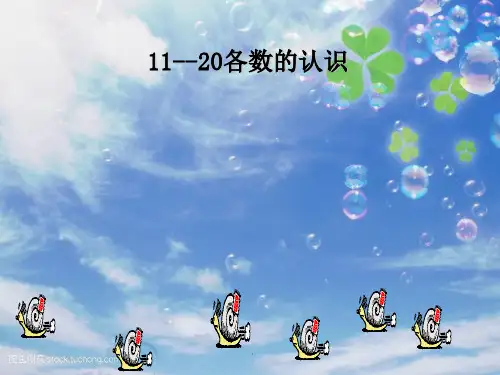 202X人教一年级上册11-20各数的认识PPT课件.ppt