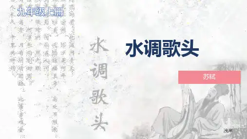 第14课《诗词三首——水调歌头》课件(共25张PPT)2023—2024学年统编版语文九年级上册