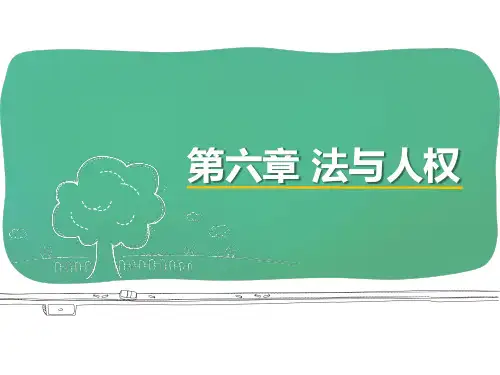 第一编第六章  法与人权