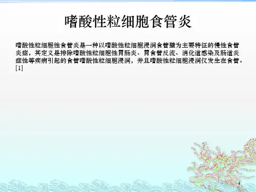 嗜酸性粒细胞食管炎ppt课件