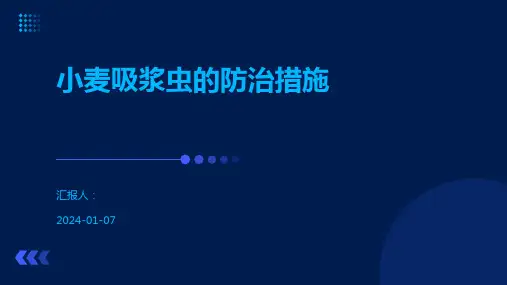 小麦吸浆虫的防治措施