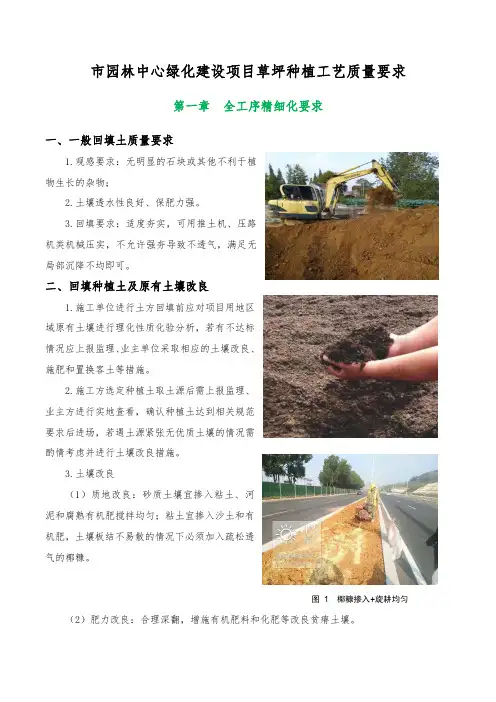 草坪种植工艺质量要求