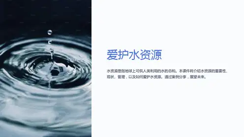 《爱护水资源》课件