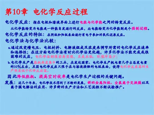 电化学反应过程(共10张PPT)