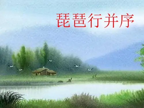 琵琶行-完整版教学PPT课件