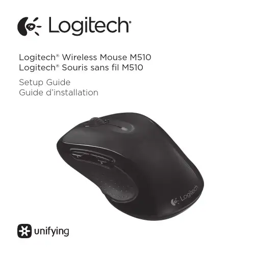 Logitech Wireless Mouse M510 安装指南说明书