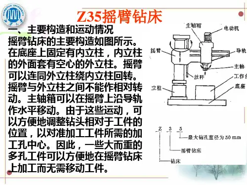 Z35摇臂钻床控制线路故障检修