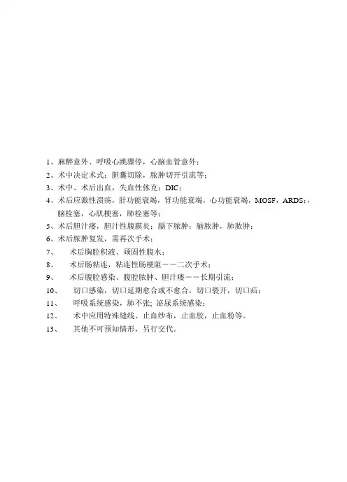 手术知情同意书-肝脓肿