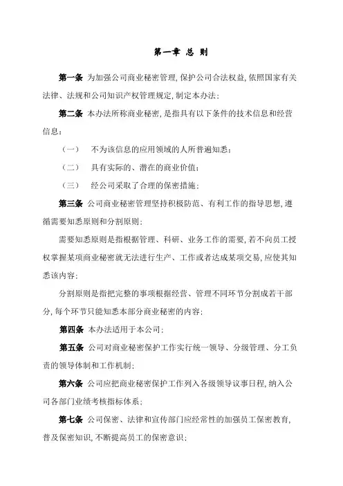 商业秘密管理规定