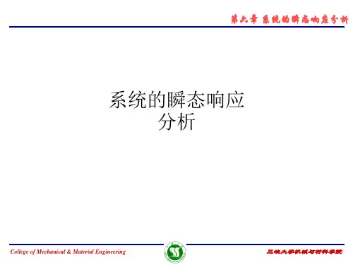 系统的瞬态响应分析