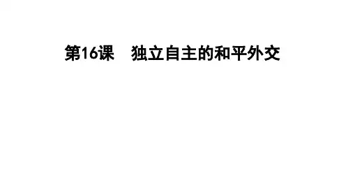 独立自主的和平外交ppt课件