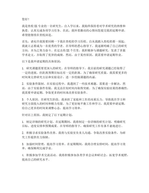 延续申请继续申请书