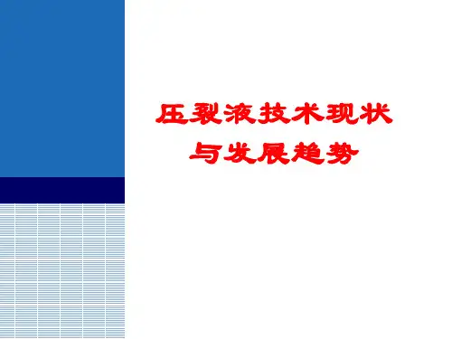 压裂液技术现状与发展趋势