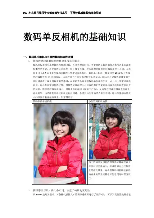 数码单反相机的基础知识