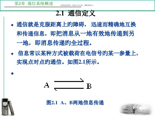 通信系统基础通信系统概述