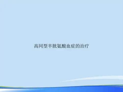 高同型半胱氨酸血症的治疗.推荐PPT文档