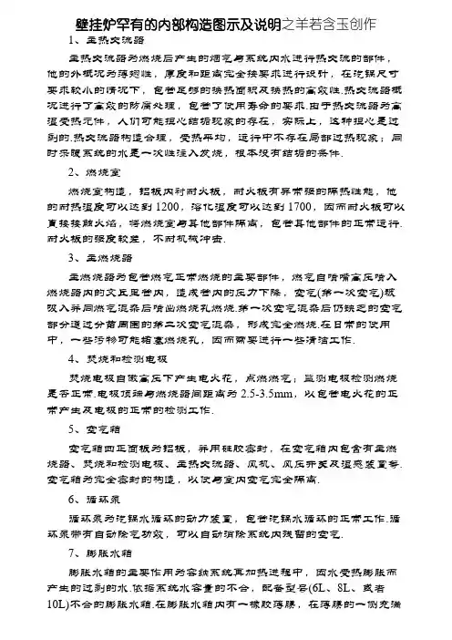 壁挂炉常见的内部结构图示及说明