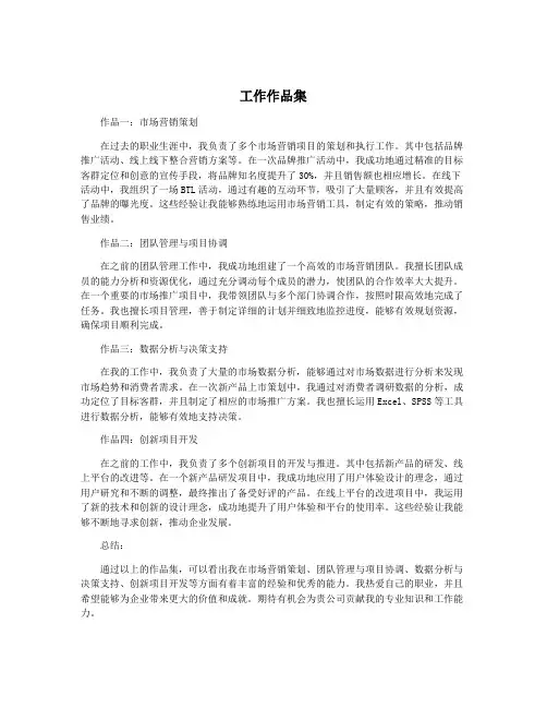 工作作品集