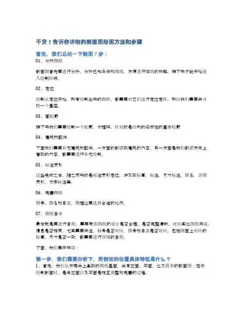 干货!告诉你详细的剖面图绘图方法和步骤