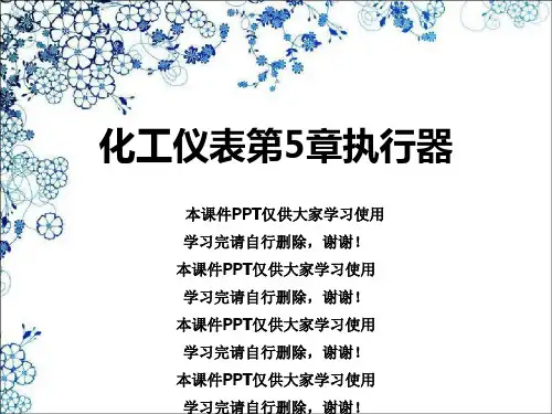 化工仪表第5章执行器