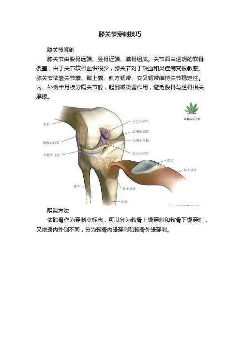 膝关节穿刺技巧