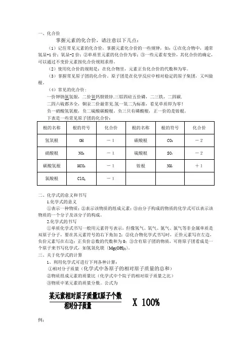 化合价