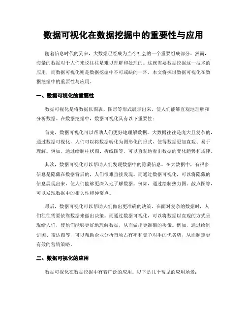 数据可视化在数据挖掘中的重要性与应用