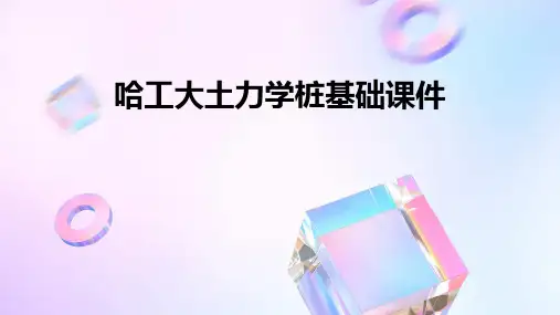 哈工大土力学桩基础课件