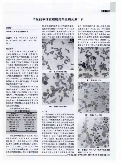 罕见的中性粒细胞类白血病反应1例