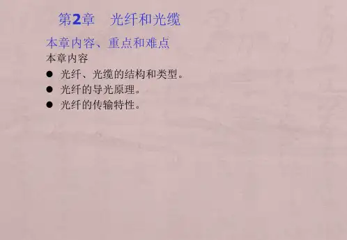 第二章 光纤传输理论及特性