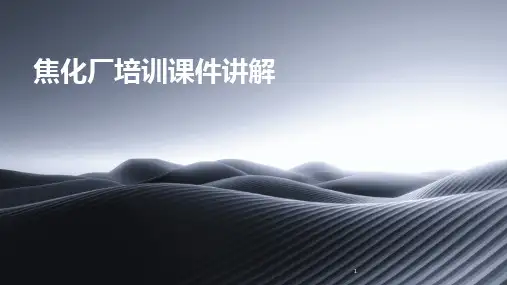 2024年度-焦化厂培训课件讲解