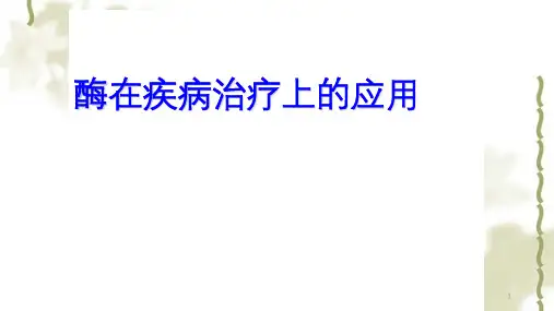 酶在疾病治疗方面的应用ppt课件