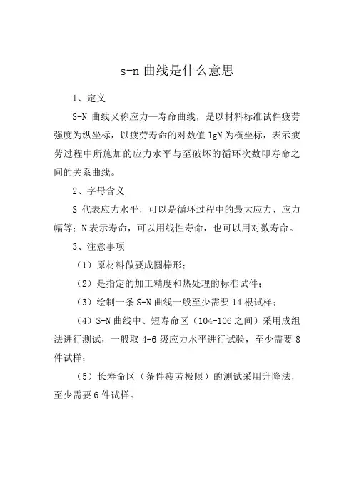 s-n曲线是什么意思