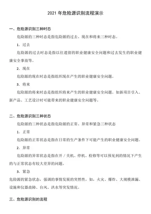 危险源识别流程演示