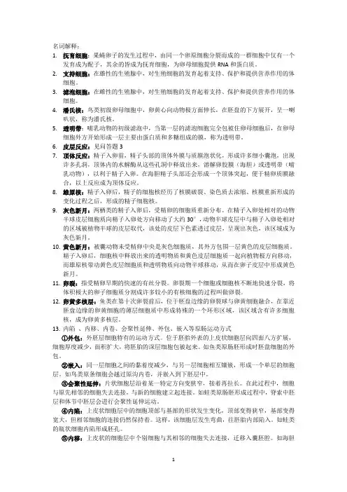 名词解释及问答1