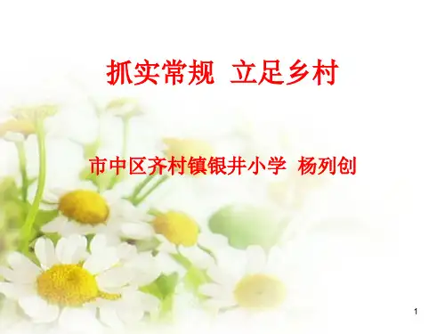 小学校长经验交流(教学PPT)